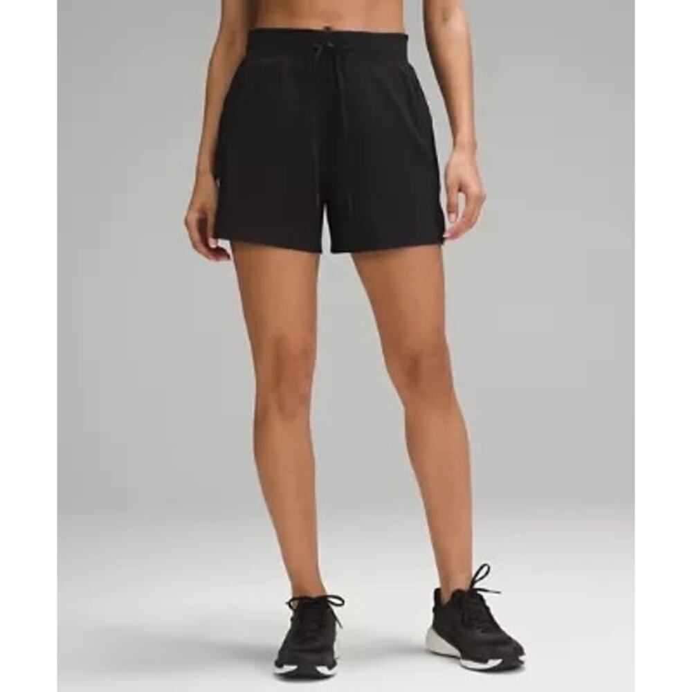 Lulemon black size 4 activewear sport running license to train high rise shorts